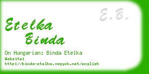etelka binda business card